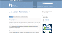 Desktop Screenshot of glenforestapts.com