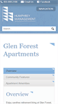 Mobile Screenshot of glenforestapts.com